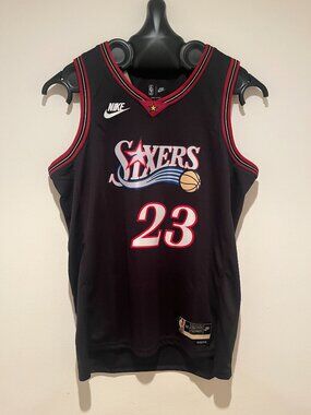 LeBron James #23 Philadelphia 76ers Black Alternate Jersey Men's Sizes S — 2XL